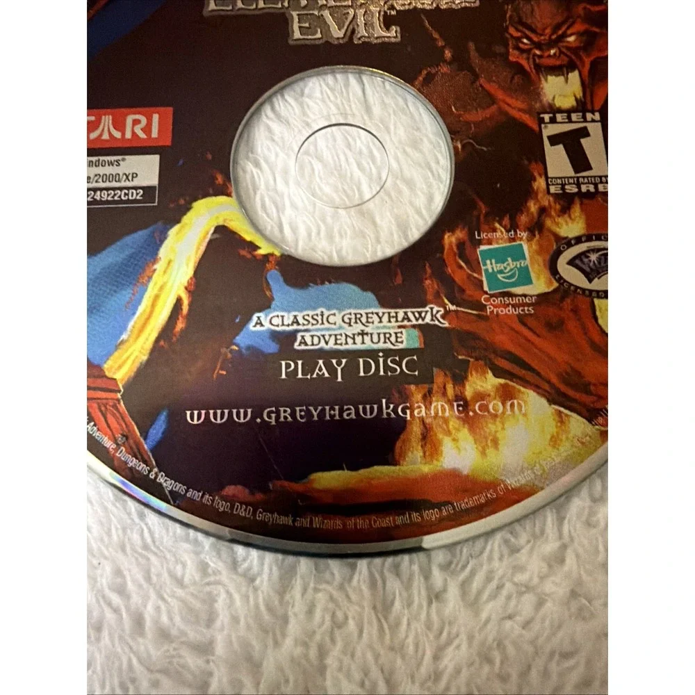Dungeons & Dragons The Temple of Elemental Evil PC CD ROM 2003 Atari 2-Disc